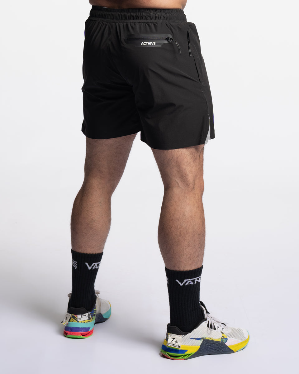 Men's Athletic Shorts Black Acthive